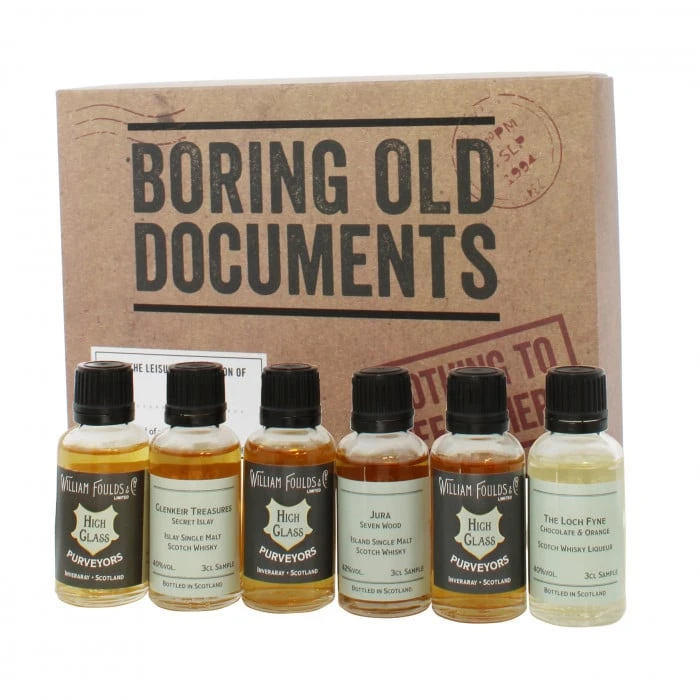 Boring Documents Whisky Gift Set 1 Boring Documents Whisky Gift Set