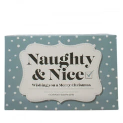Naughty & Nice Christmas Gin Gift Set - Blue -Liquor Discount Store giftbox naughtynice blue box ps