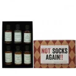 Not Socks Again Whisky Gift Set -Liquor Discount Store giftbox notsocksagain insideshot whisky ps
