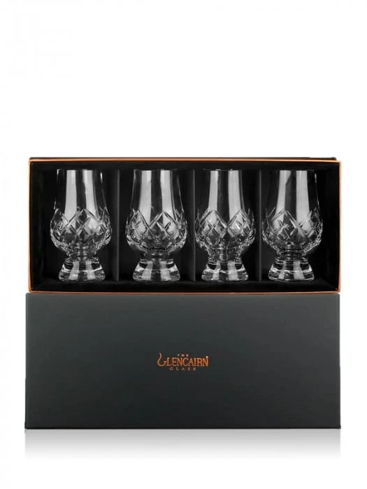 Glencairn 4 Crystal Cut Glasses 1 Glencairn 4 Crystal Cut Glasses