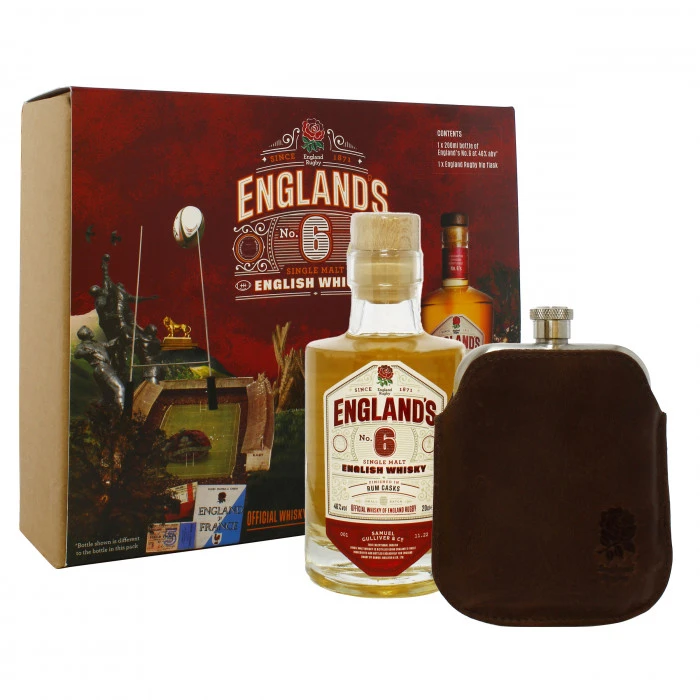 Gullivers England's No.6 Hip Flask Gift Pack 1 Gullivers England's No.6 Hip Flask Gift Pack