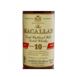 Macallan 10 Year Old (Full Proof) Giovinetti & Figli -Liquor Discount Store macallan 10yo full proof ss4