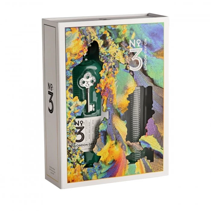 No.3 London Dry Gin Gift Box With High Ball Glass 1 No.3 London Dry Gin Gift Box With High Ball Glass