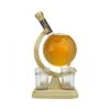 Globe Decanter & 4 Glasses