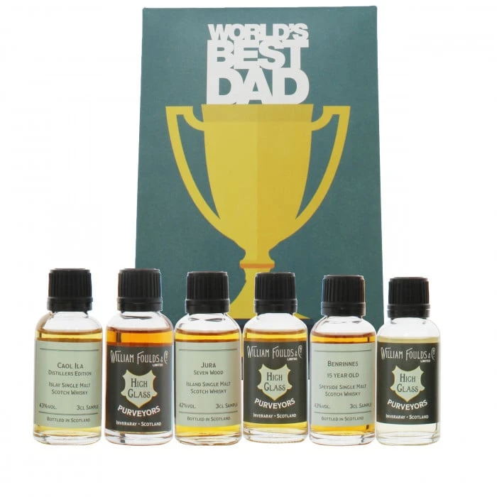 World's Best Dad 6x3cl Whisky Gift Set 1 World's Best Dad 6x3cl Whisky Gift Set